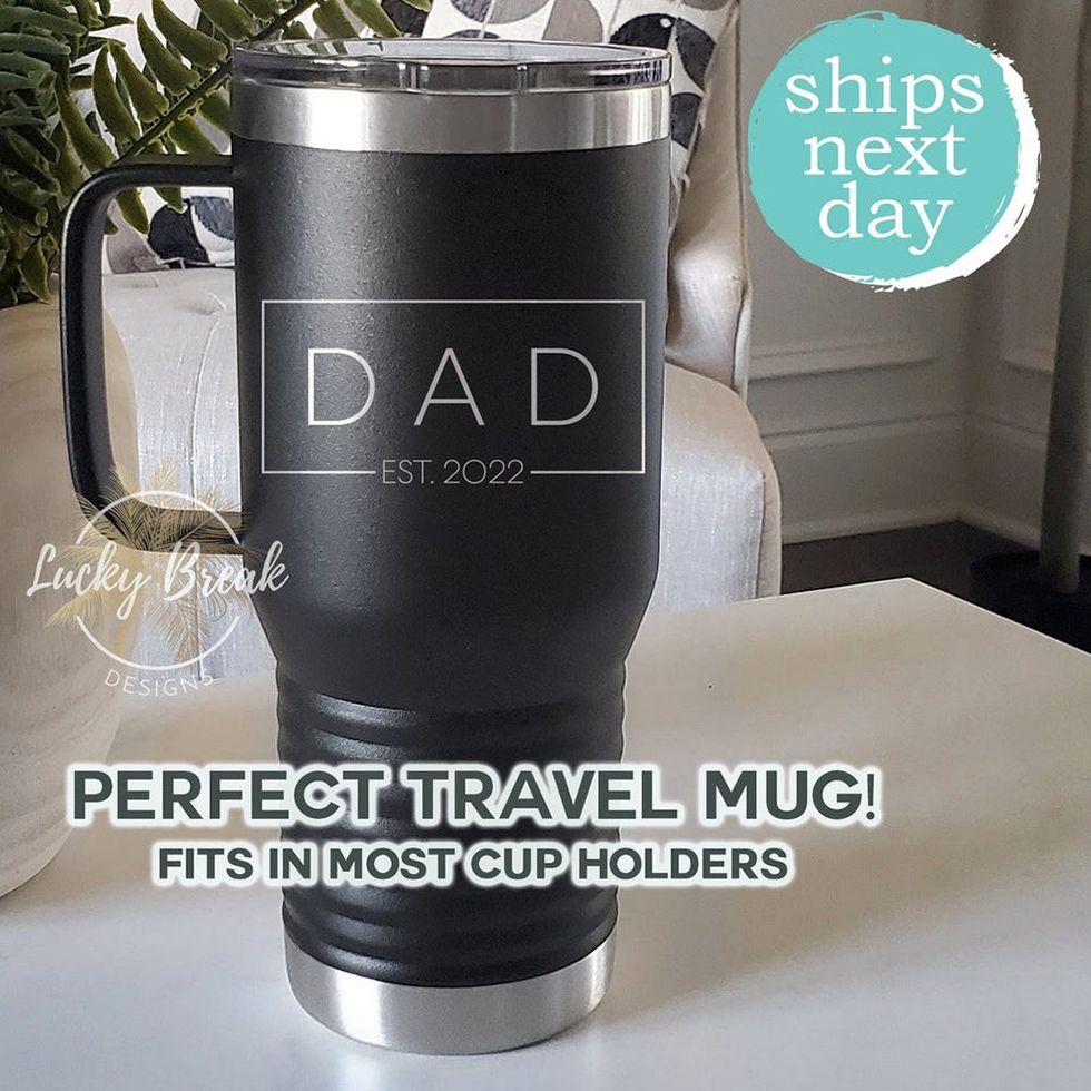 ‘Dad Established’ Yeti Travel Mug