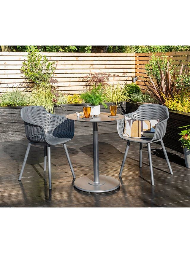 2 seater metal best sale garden table and chairs