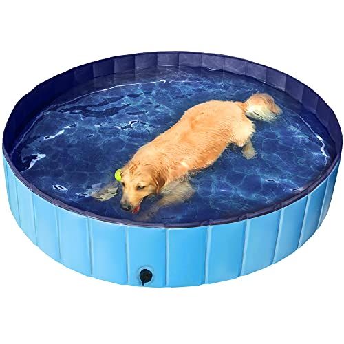 Doggy Paddling Pool Large Garden Fun Water Outdoor Toy Play Cover With Kids 