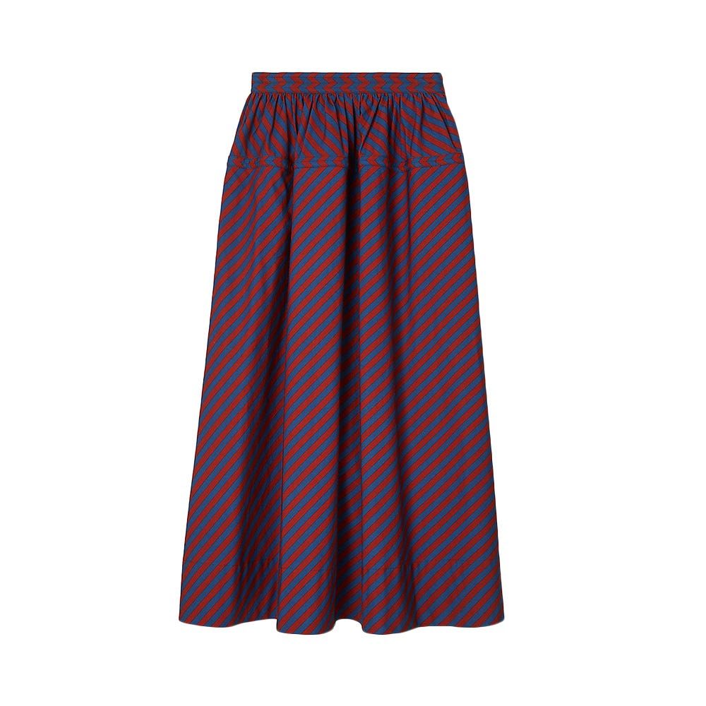 Striped Cotton Poplin Skirt