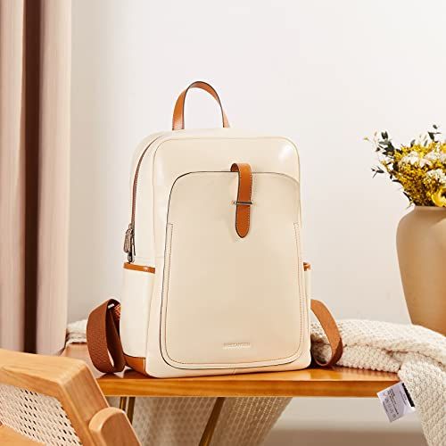 Leather Laptop Backpack 