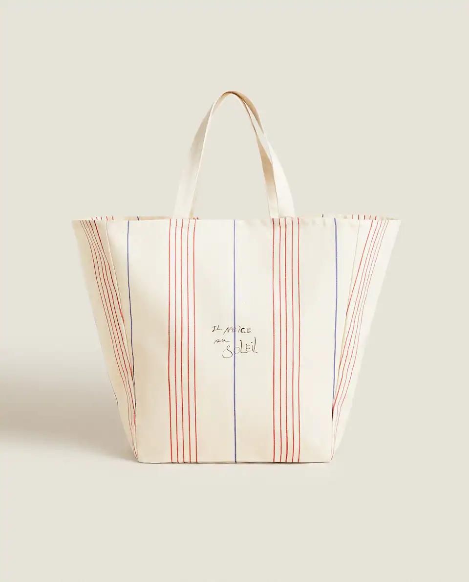 Zara home tote bag hot sale