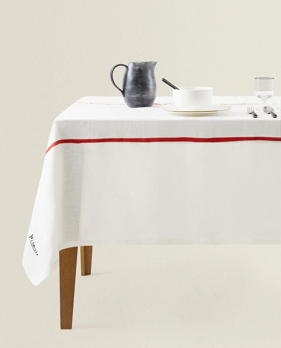Picasso Printed Linen Tablecloth