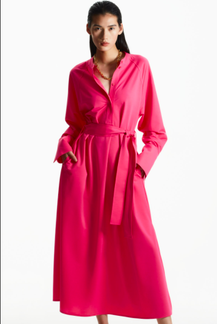 Cos Belted Midi Shirt Dress