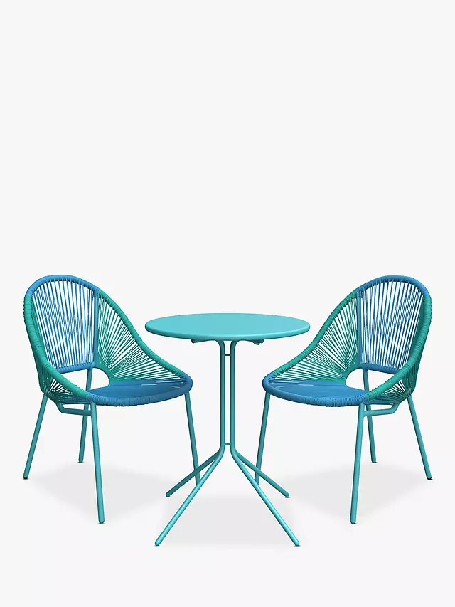 bright coloured bistro sets