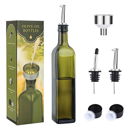 AOZITA 17oz Glass Olive Oil Bottle Dispenser