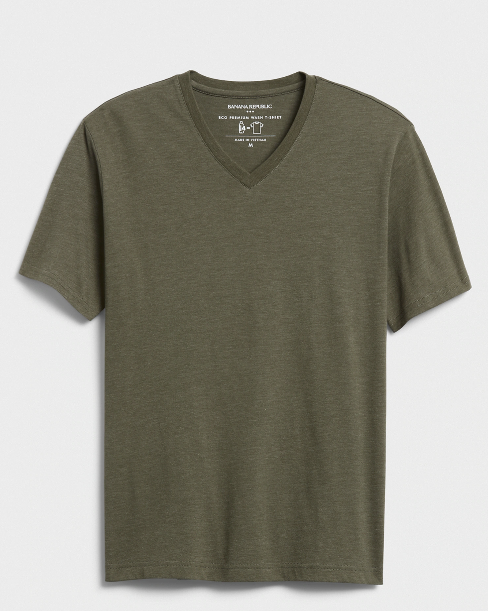 Classic Perfect Sleeve Vneck Tee CO