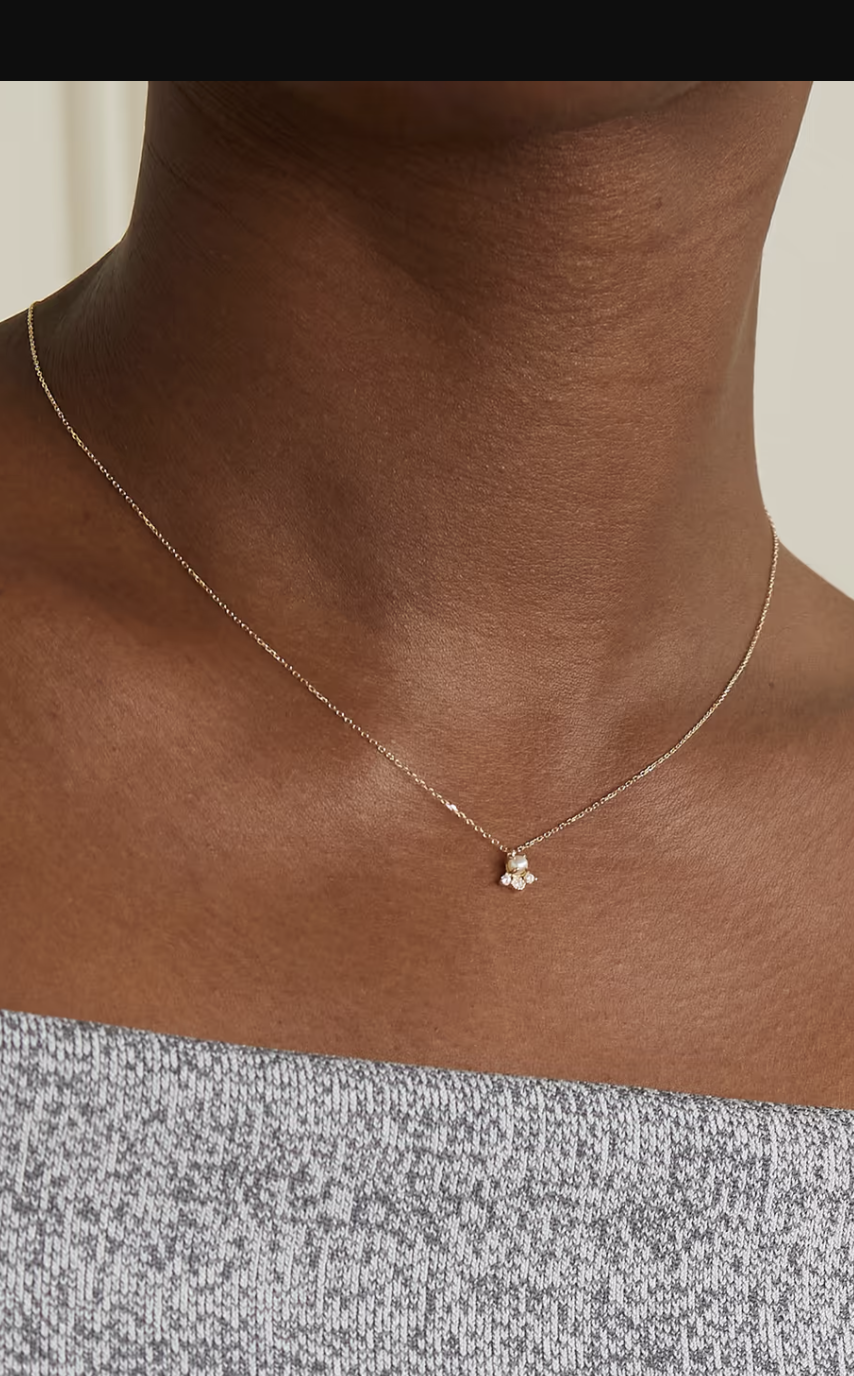 0.10tcw Diamond 7-Stone Journey Pendant Necklace