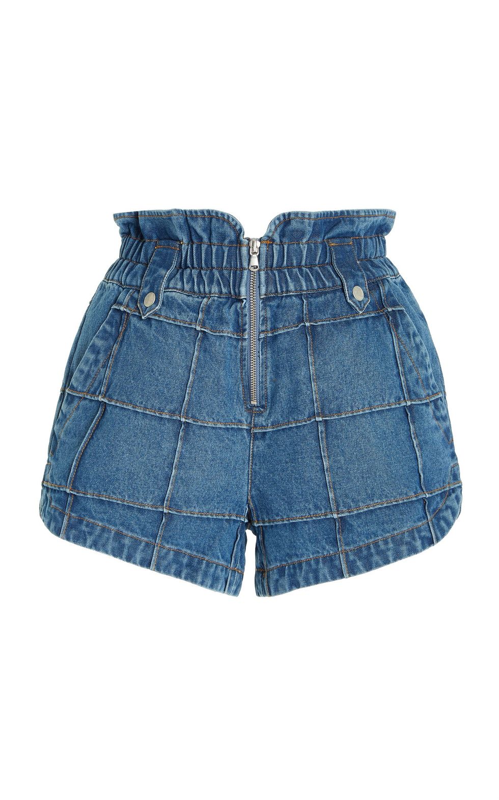 Women Summer High Waist Denim Shorts Bandage Hot Pants, Size: L