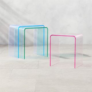 Colored Acrylic Table Set