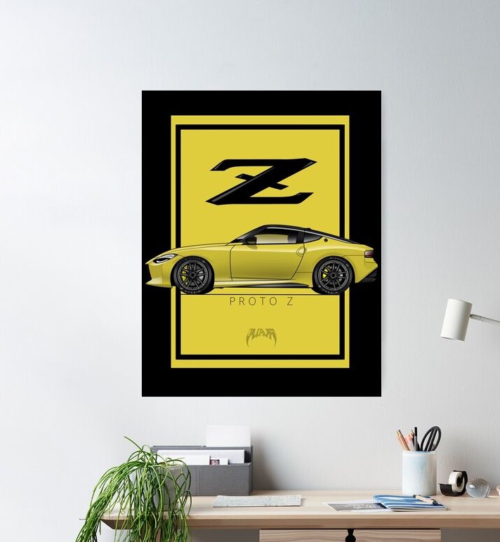 Yellow Z Poster