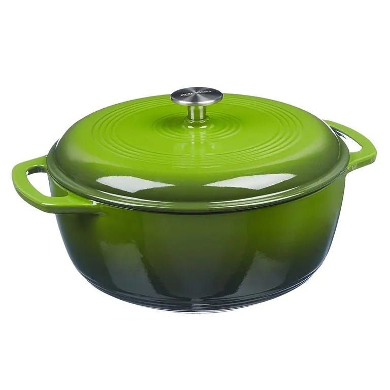 Enameled Cast-Iron Covered Dutch Oven
