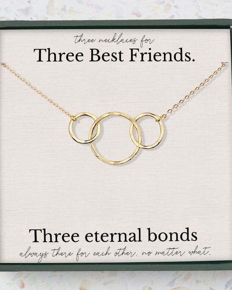 4 Best Friends 4 Friends Necklace 4 BEst Friend Gifts Four 