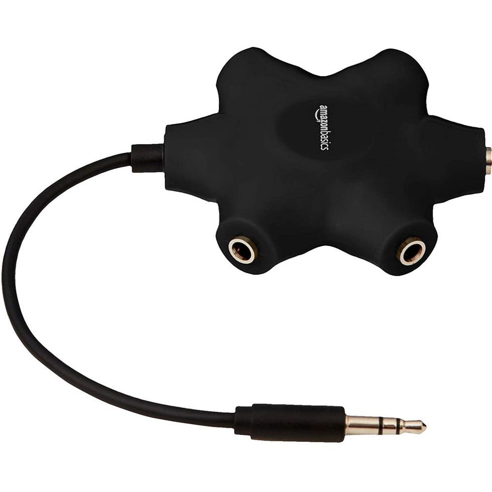 5-Way Multi Headphone Audio Splitter