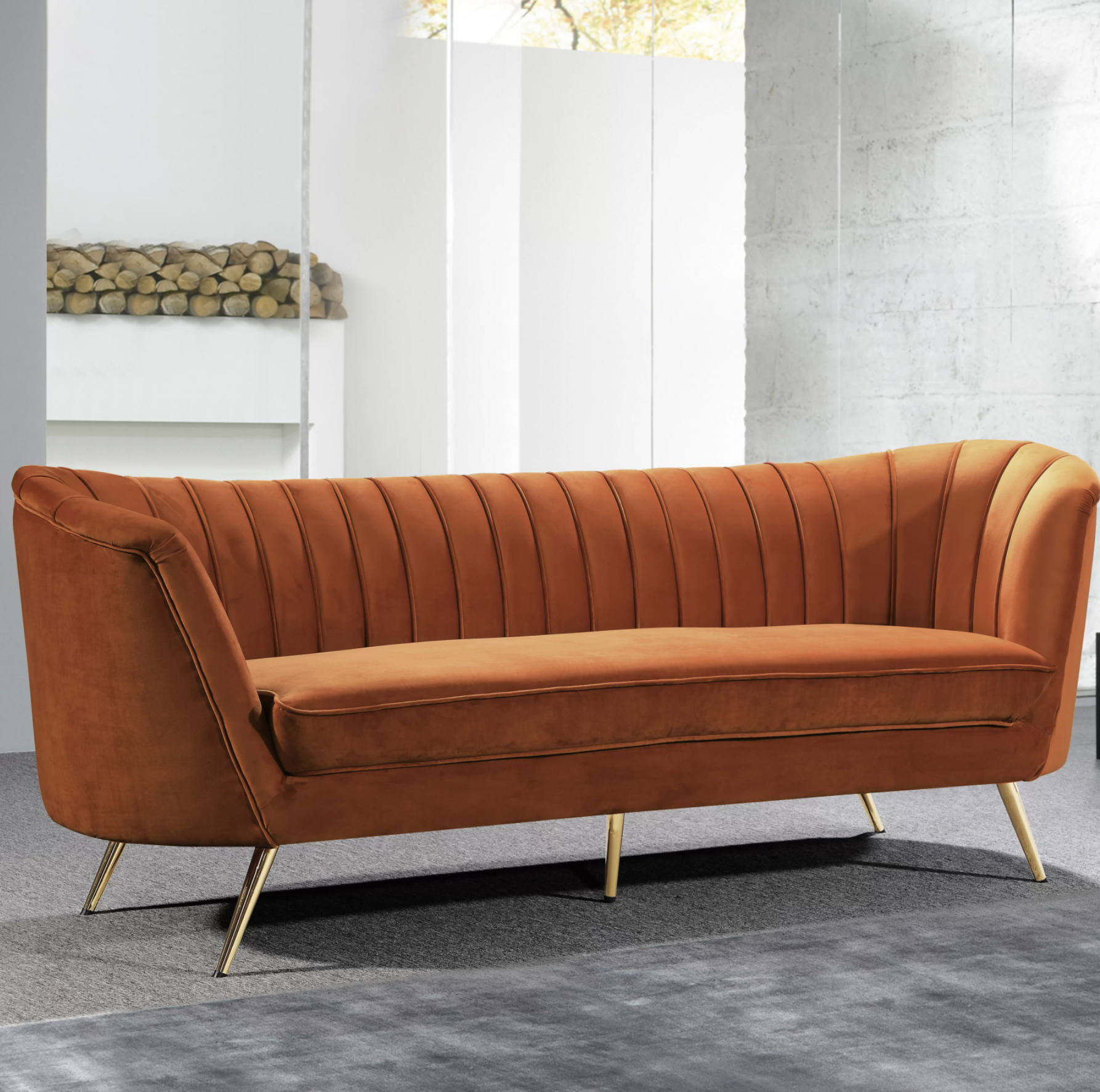 Tiberius Velvet Sofa