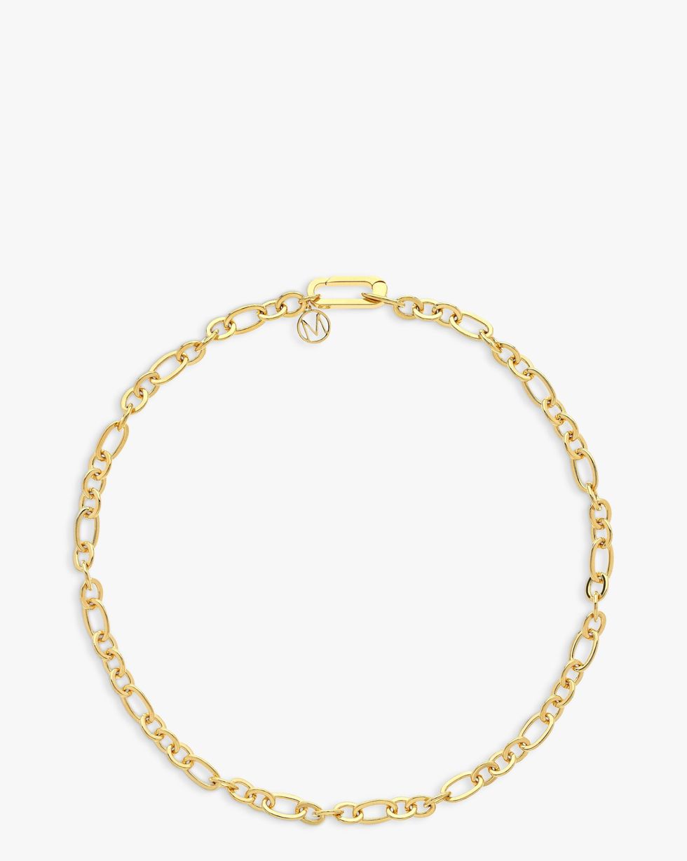 Medium Link Chain Necklace, Gold
