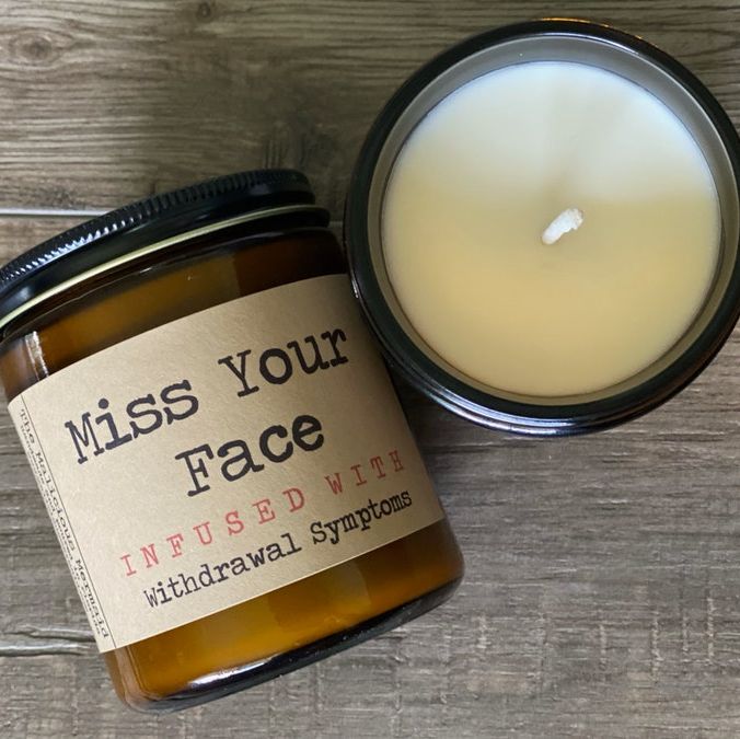 Miss Your Face Handmade Candle