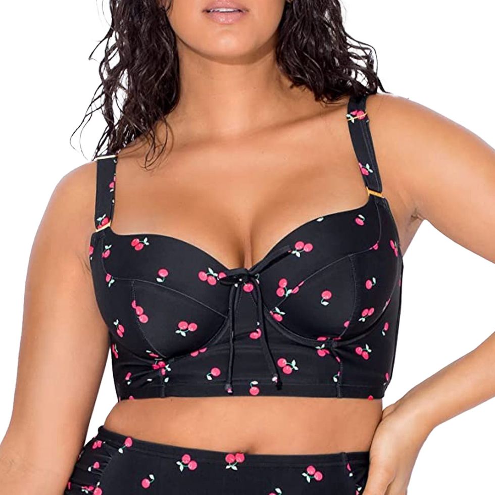 Full-Busted Supportive Underwire Swimsuit Bikini Top