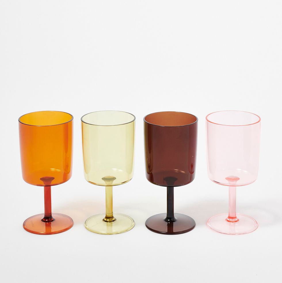 Poolside Wine Glasses Set of Four
