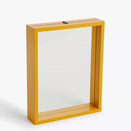 John Lewis & Partners Freestanding Floating Photo Frame, Mustard, 4 x 6 (10 x 15cm)