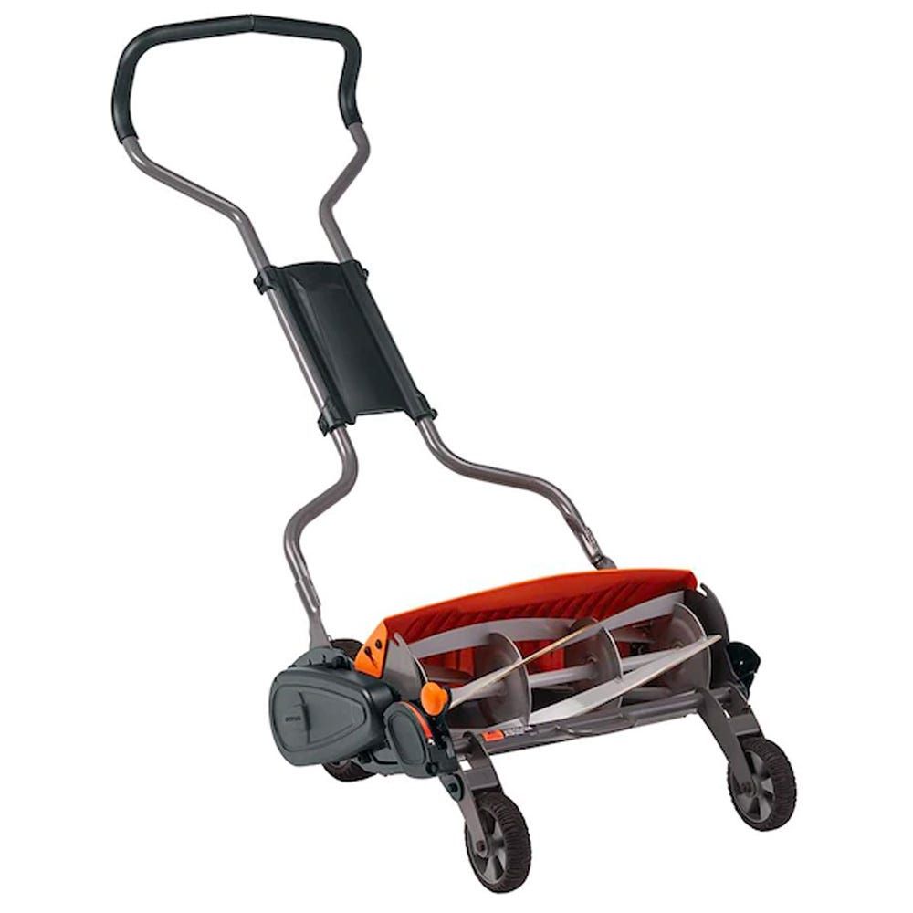 Reel lawn mower discount reviews