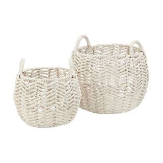 Hyacinth Decorative Basket with Handles