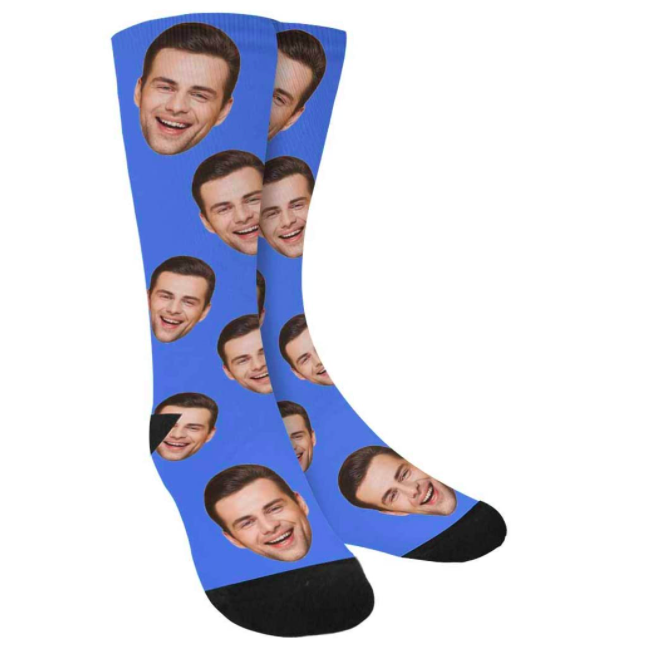 Custom Printed Photo Socks
