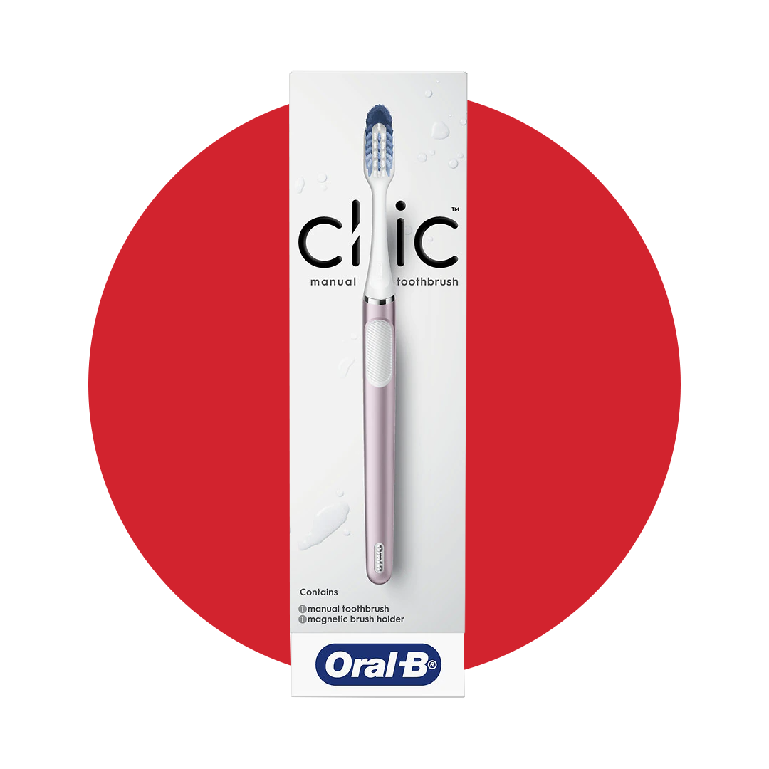 Clic Toothbrush with Magnetic Brush Holder