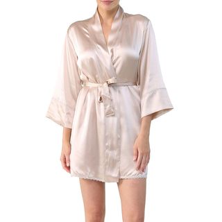 Washable Silk Short Robe