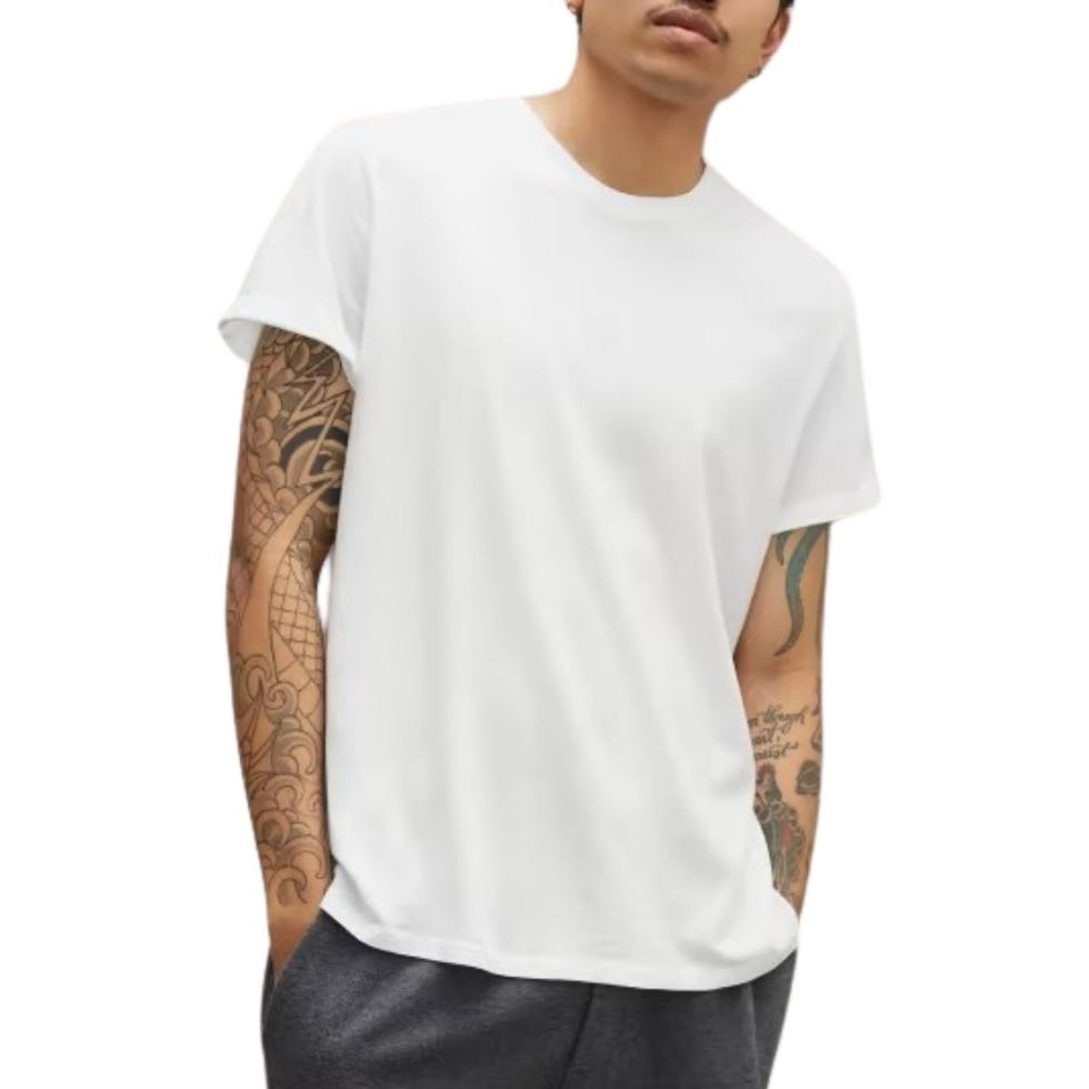 Plain white t shirt for men