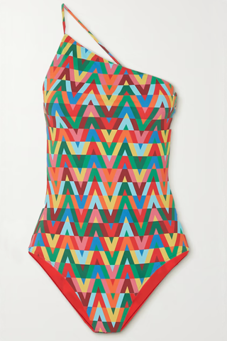 One-Shoulder Printed Swimsuit
