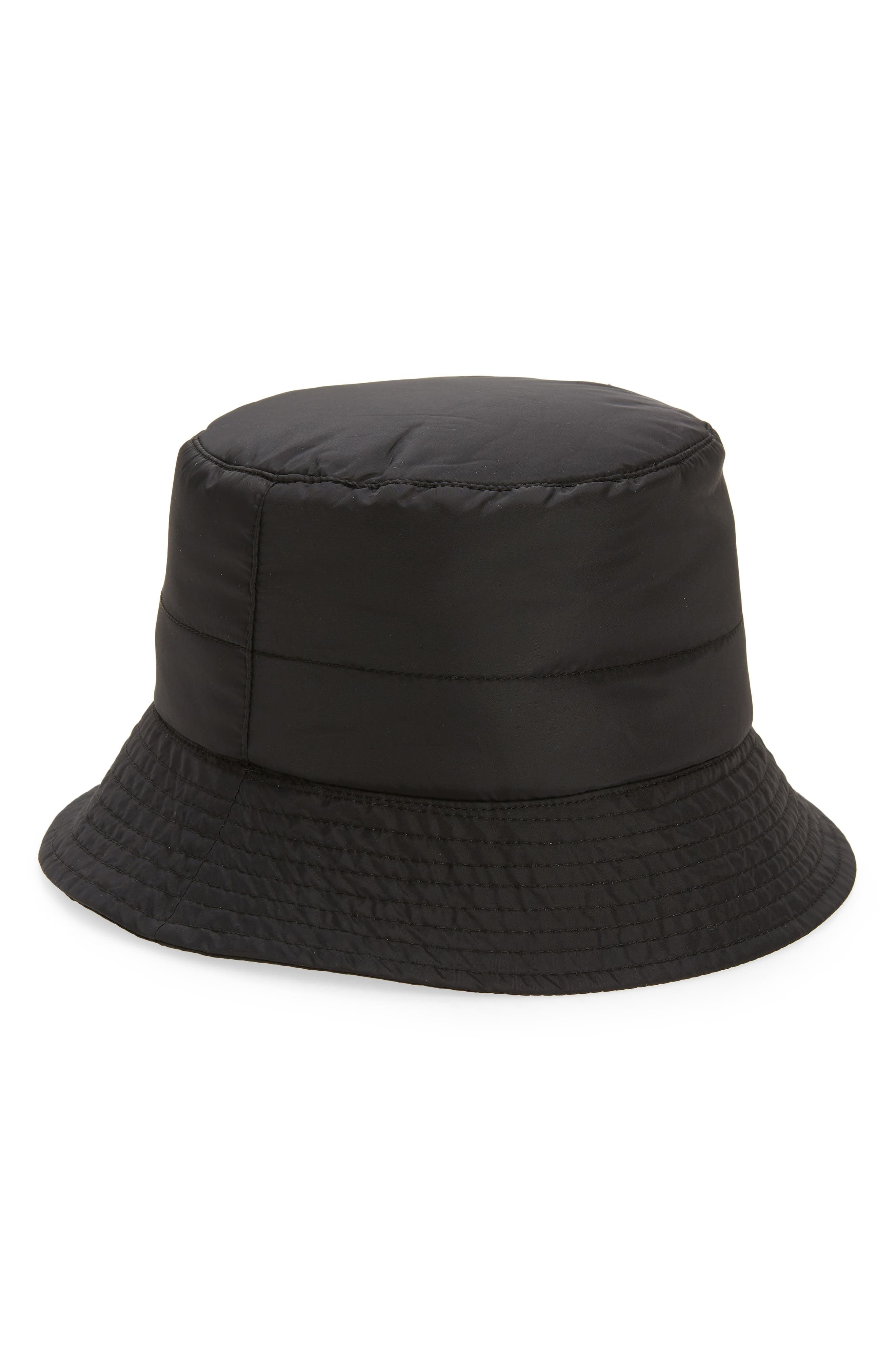 aesthetic black bucket hat