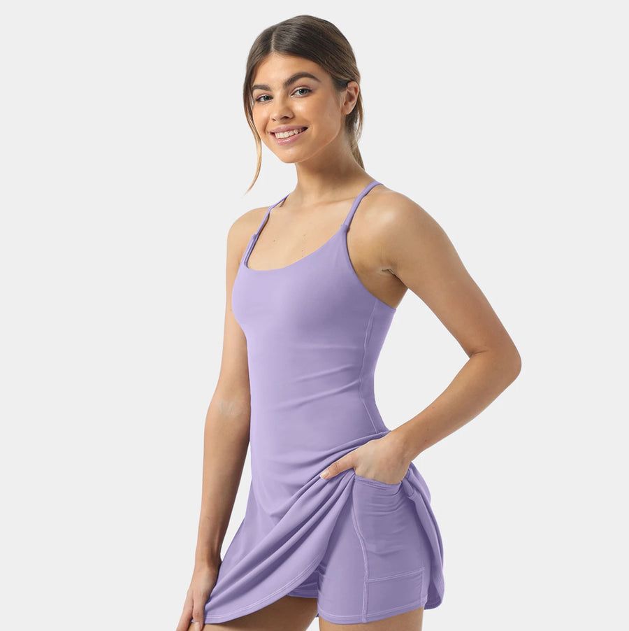 Everyday Cloudful 2-in-1 Flare Workout Dress