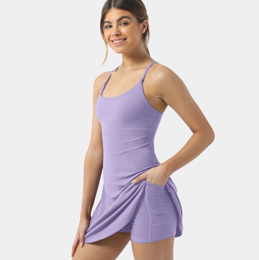 Everyday Cloudful 2-in-1 Flare Workout Dress