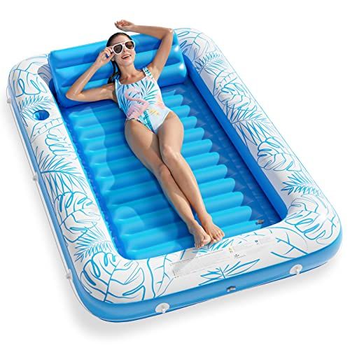 Inflatable Tanning Pool Lounger Float 