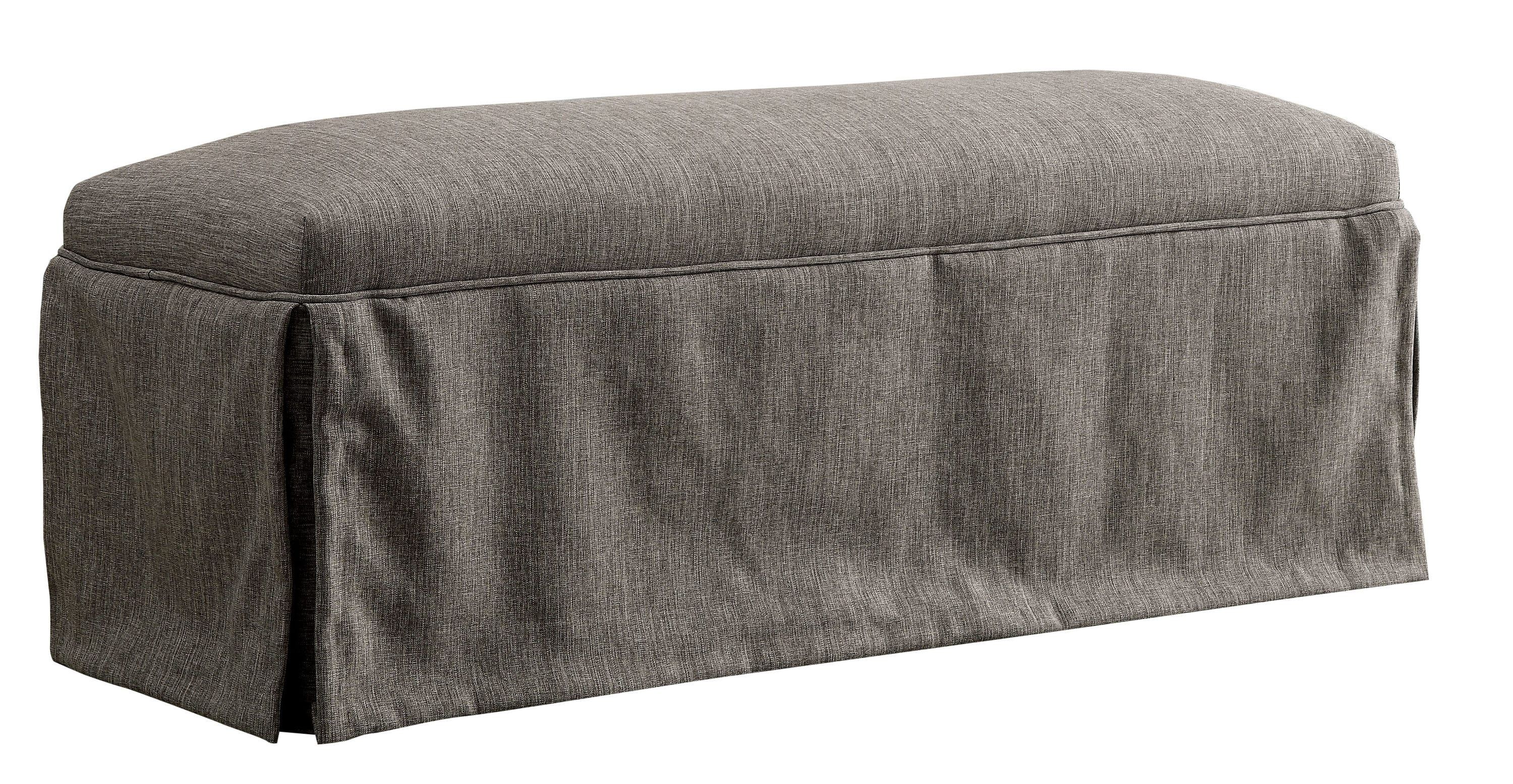 Light Gray Accent Bench 