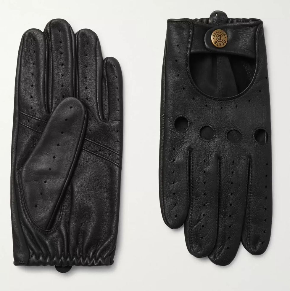 Silverstone Touchscreen Leather Driving Gloves