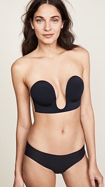 Curvy Couture Strapless Multiway Push Up Bra, Black, Size 36DDD, from Soma