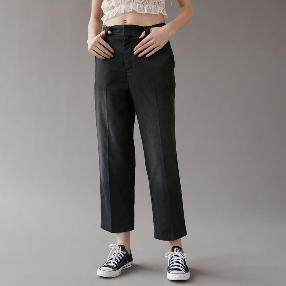 Stylist Super High Waisted Belted Paperbag Ankle Pant