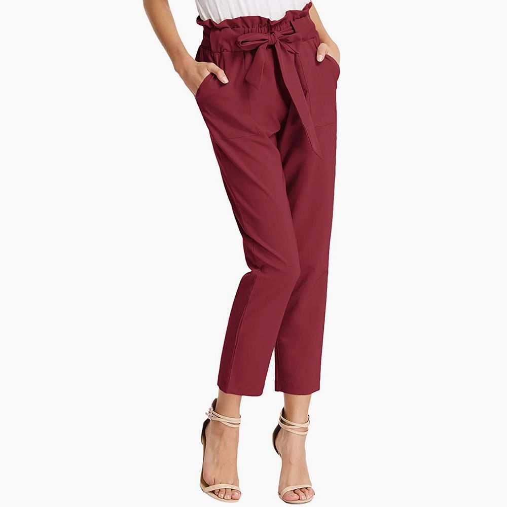Buy UNYUG Womens Cotton Lycra High Waist Pleated Semi Formal Trousers For  Office  Home and Casual Wear Online at Best Prices in India  JioMart