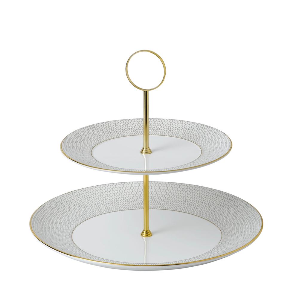 Wedgwood Arris Two-Tier Cake Stand