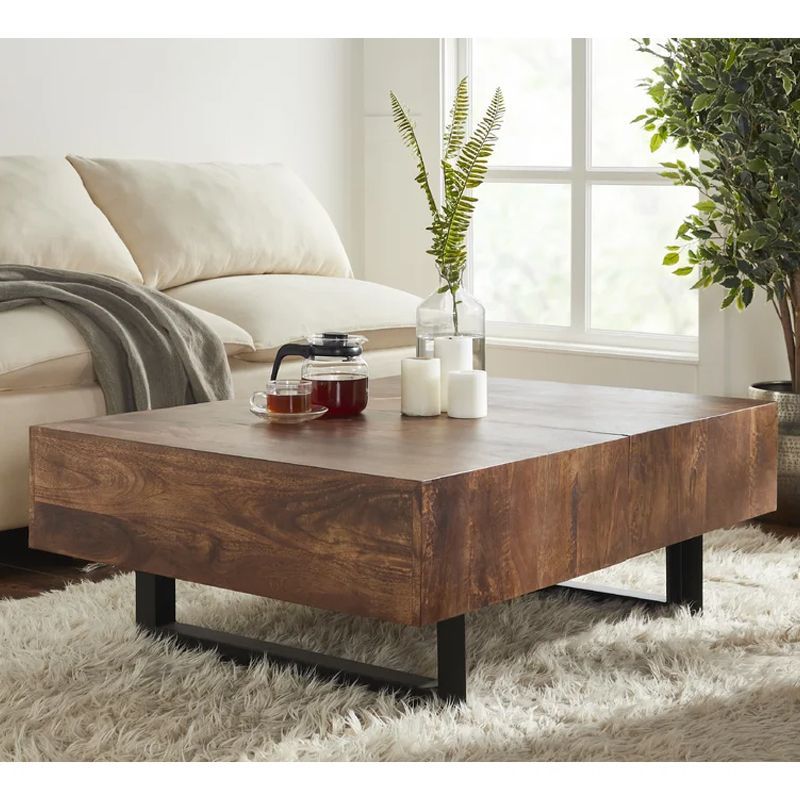 Murphy Solid Wood Storage Coffee Table