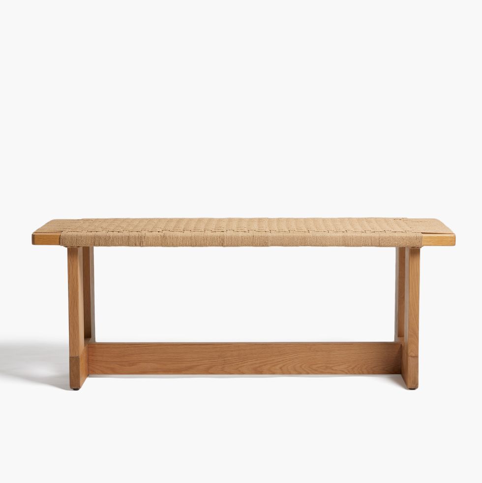 Bluff Papercord Woven Bench