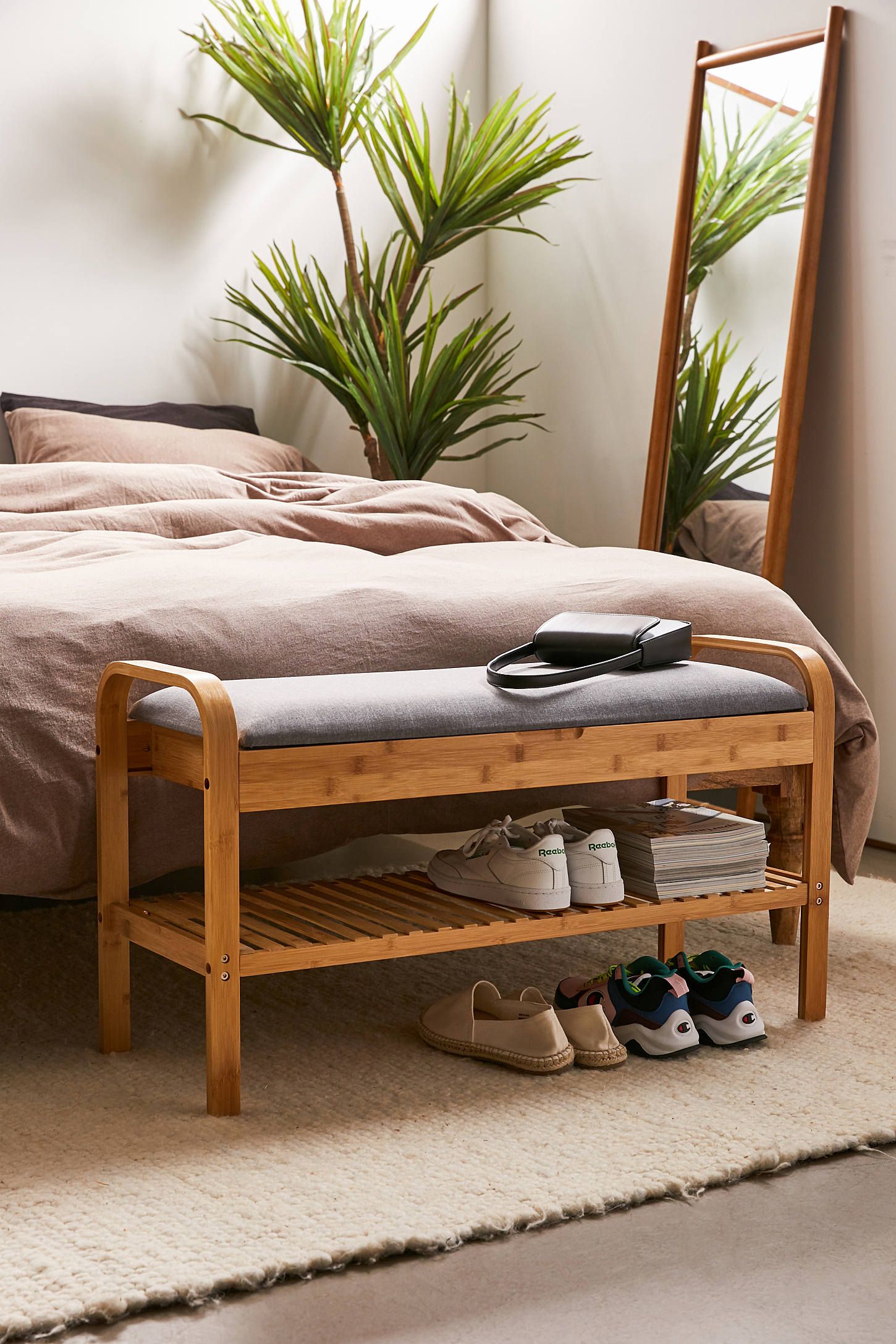 Wooden bench deals for bedroom