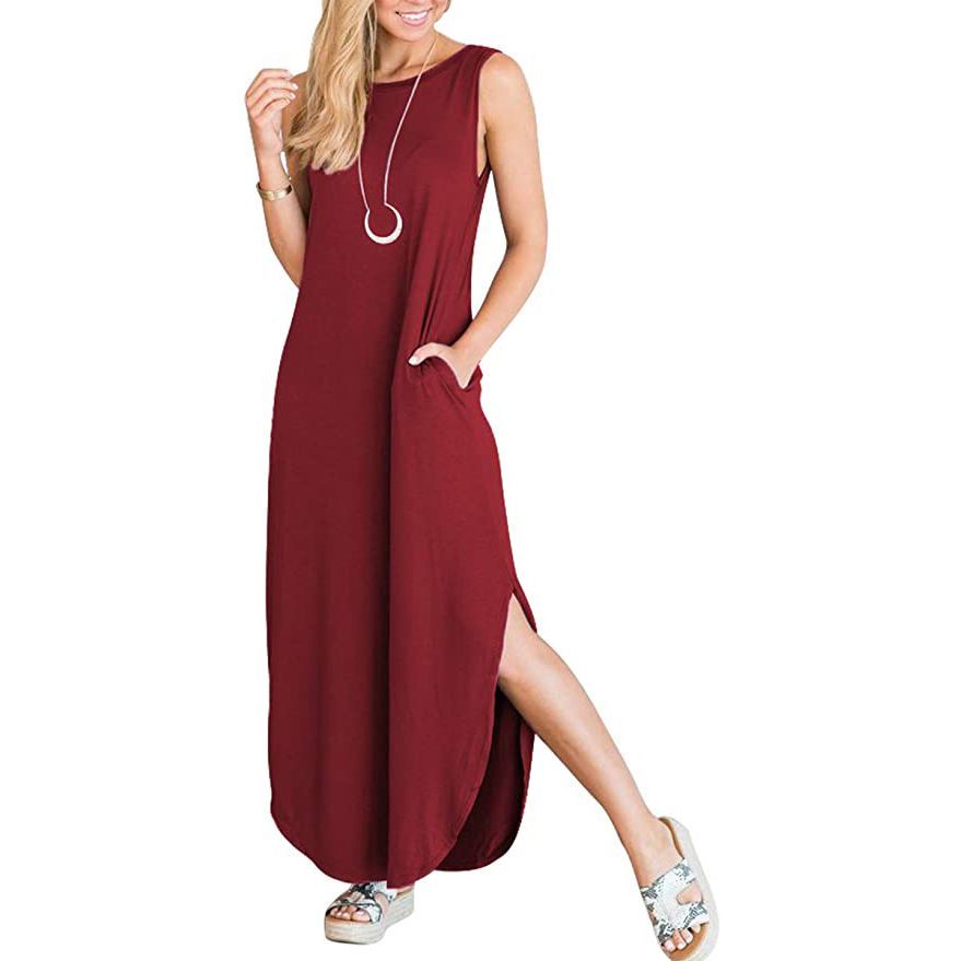 Women's Casual Loose Sundress With Pockets