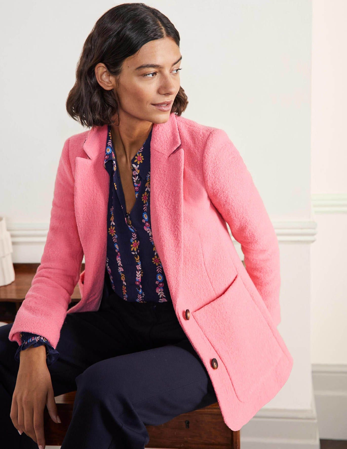 Joules clearance pink blazer