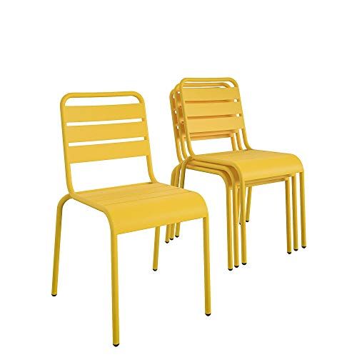 Novogratz Poolside June Stacking Chairs (Set of 4)