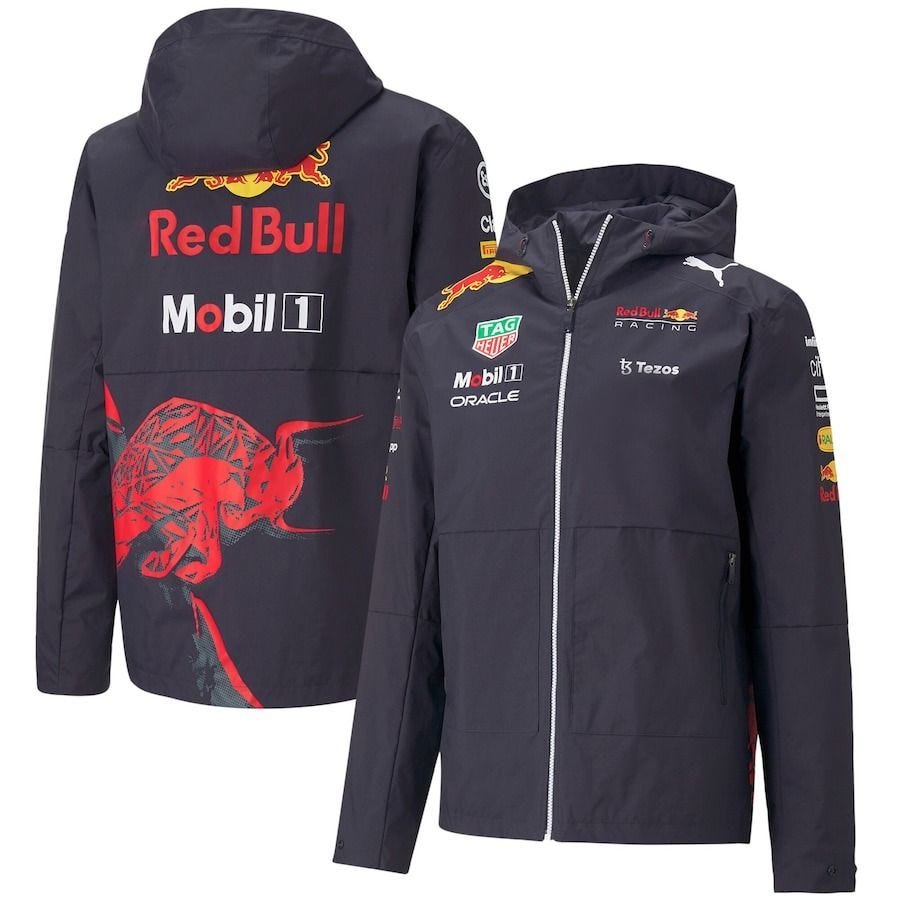 Oracle Red Bull Racing 2022 Team Rain Jacket Oracle Red Bull Racing 2022 Team Rain Jacket