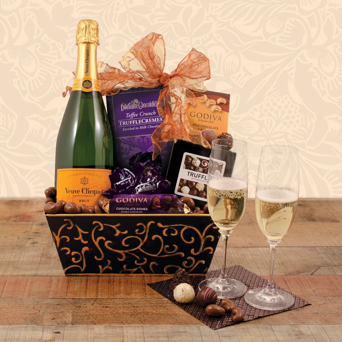Wine Gift Baskets: Champagne Taste Wine Gift Basket | DIYGB