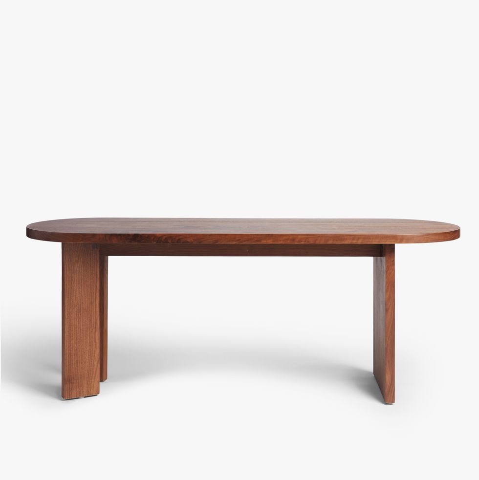 Bluff Oval Wood Bench